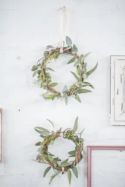 tavaszi dekoráció ötletek, tavaszi ajtódísz